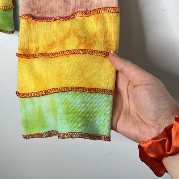 HIPPIE rainbow tie dye zipper jacket - Picture 3 of 10